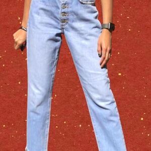High waisted mom jeans